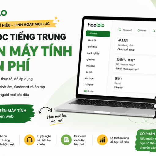 App học tiếng Trung trên máy tính miễn phí