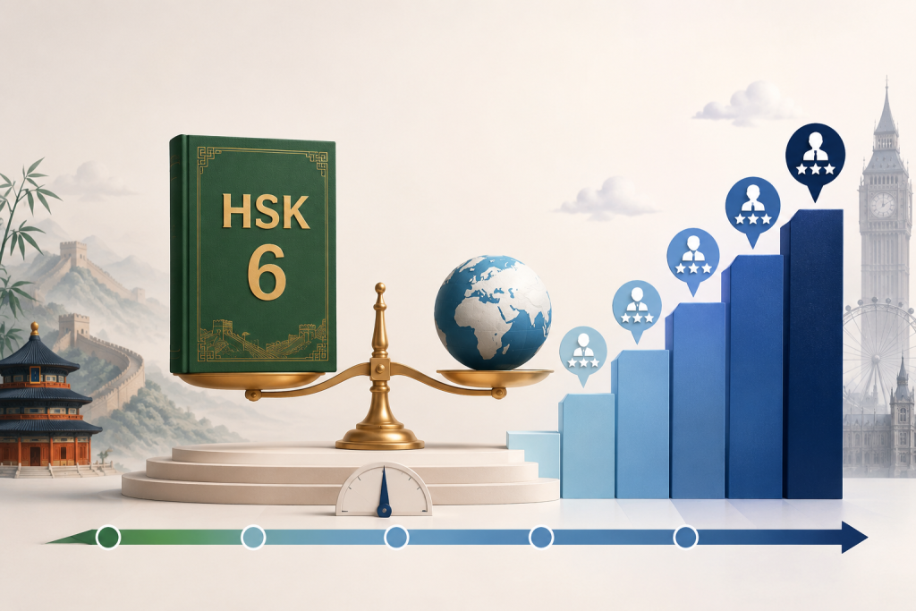 HSK 6 tương đương ielts bao nhiêu